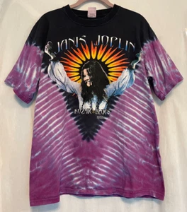 Vintage 2000 Janis Joplin Kozmic Blues Tie Dye T-shirt Anvil Tag Size L - Picture 1 of 7