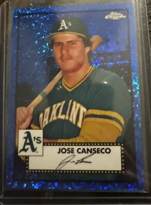 2021 Topps Chrome Platinum #579 Jose Canseco BLUE DIAMOND REFRACTOR /199 - Picture 1 of 2