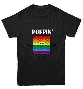Poppin' - Popper Fidget Anxiety Stress Reliever Toy Youth T-Shirt - Picture 1 of 20