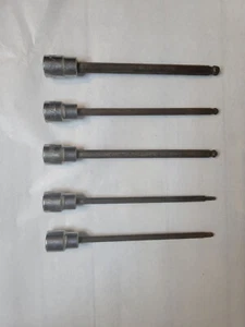 3/8 in. Drive SAE Long Ball Hex Bit Socket Set (5-Piece) - Picture 1 of 10