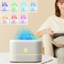 250ml USB Air Humidifier Essential Oil Aroma Diffuser 3D Flame Mist 7 Colors