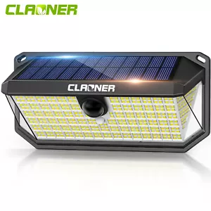 416 LED Fluter Solarleuchte Solarlampe mit Bewegungsmelder Außen Garten Strahler - Bild 1 von 7