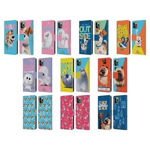THE SECRET LIFE OF PETS 2 II FOR PET'S SAKE LEATHER BOOK CASE FOR APPLE iPHONE