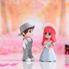 2pcs/set Mini Boy and Girl Lovers Fairy Garden Micro Landscape Home Ornaments