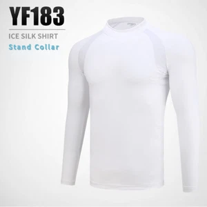 PGM Golf Men Ice Silk Bottoming Shirt Summer Sunscreen Long Sleeve T-shirt Cool - Picture 1 of 12