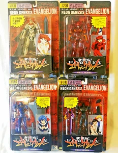 vintage SEGA Neon Genesis Evangelion Real Model lot of 4 complete in blister - Picture 1 of 9