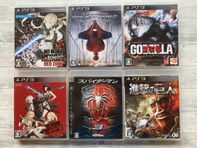SONY PS3 No More Heroes & Spider-Man 2 3 & Godzilla & Attack on Titan from Japan - Image 1 of 4