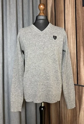 Cárdigan jersey suéter de lana con logotipo de Tiger of Sweden para hombre talla L Foto 1 de 4