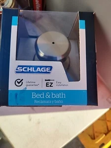 Schlage F40 BWE Bowery Door Knob Bed & Bath Privacy Lock - Picture 1 of 2