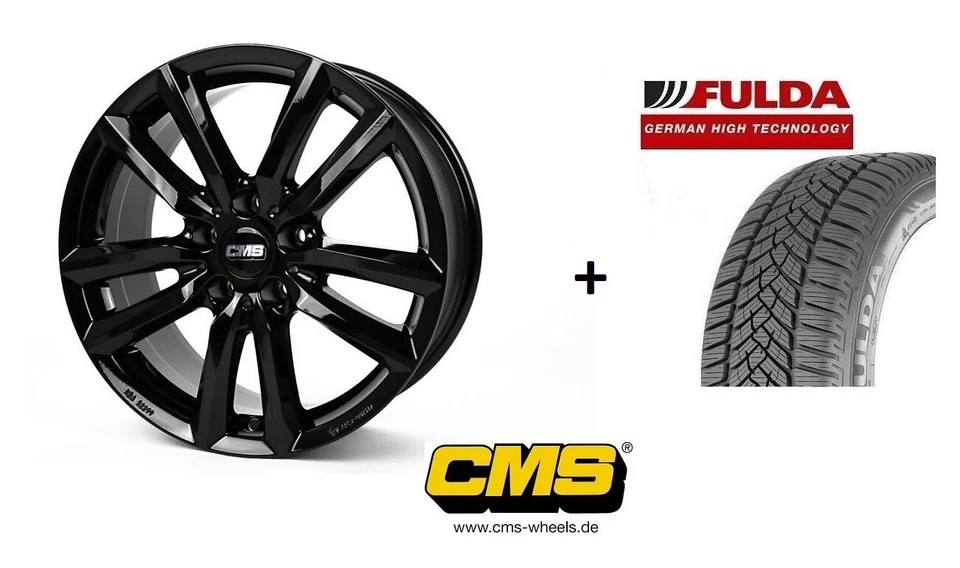 Winterräder 16 Zoll neuer Seat Ateca Skoda Karoq 4x Alus CMS C27 + Fulda Reifen - Bild 1 von 1