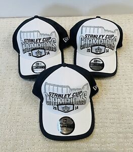 Lot of 3 New Era 39thirty Stanley Cup Champions 2014 LA Kings One Size New