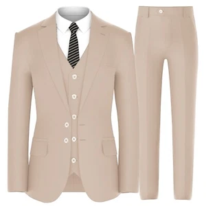 Men’s Suits Slim Fit - 3 Piece Suit Wedding Prom Suits - Picture 1 of 6