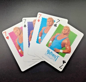 WWF Pro Wrestling Titansports 1991 Playing Cards WWE MR. PERFECT SET 4 OF A KIND - Picture 1 of 24