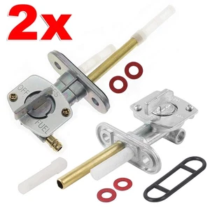 2x Motorrad Kraftstoffhahn Benzinhahn Schalter Ventil für Yamaha Suzuki Polaris - Bild 1 von 16
