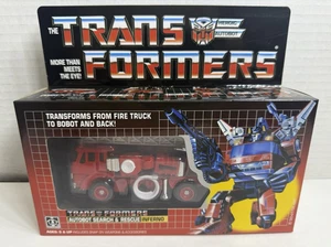 Figura de acción Hasbro Transformers G1 Inferno Autobot búsqueda y rescate reedición nueva en caja - Imagen 1 de 14