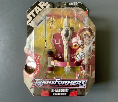Star Wars Transformers, Obi-Wan Kenobi/jedi Starfighter , 2008 , Neuf ! - Photo 1/4