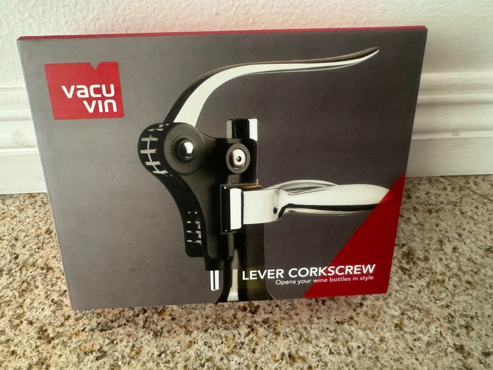 NUEVO SACACORCHOS VACU VIN LEVEL ABRIDOR DE BOTELLAS DE VINO STKCA05 PAÍSES BAJOS Foto 1 de 2