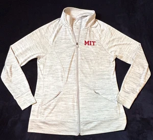 MIT University Damen S/M Full Zip Jacke meliert grau leicht bestickt - Bild 1 von 10