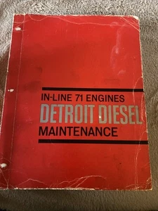 1970 Detroit Diesel Wartung Reihen 71 Motoren Buch General Motors 6se177 - Bild 1 von 5