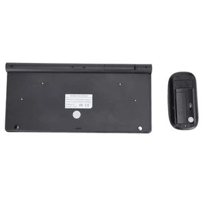 Keyboard Mouse Combo Wireless 2.4G USB Ultraslim Ergonomic Wearproof Keyboard - Picture 1 of 22