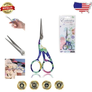 Edelstahlschere mit spitzer Spitze - Blaustorch-Design, 10 Paar - Bild 1 von 9