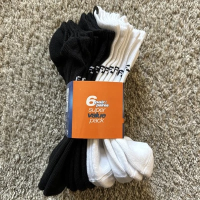 6 pares de calcetines deportivos de golf FootJoy para hombre talla 7-12 ComfortSof paquete económico blanco/negro Foto 1 de 3