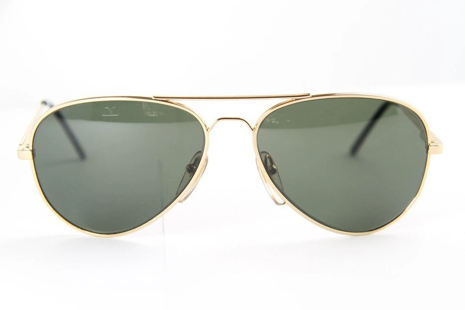 Gafas de sol piloto doradas Vuarnet 4036 vintage raras PX3000 lentes minerales verdes 299 $ Foto 1 de 4