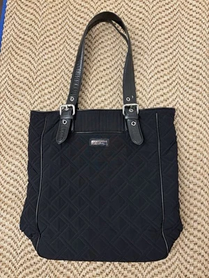 Vera Bradley Black Quilted Tote Bag - Image 1 of 4