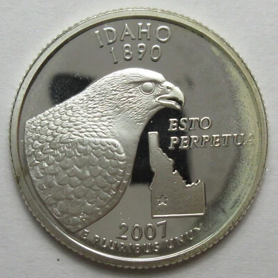 2007-S Idaho Silver Proof Quarter (#1028f) - Image 1 of 2