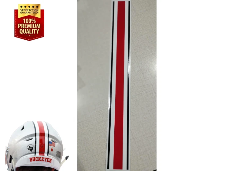 Ohio State Buckeyes Football Helmet Stripe Decal Full Size Helmet Vinyl - Image 1 of 2