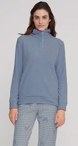 Pigiama Donna Tuta in Caldo Micropile HEART Azzurro Tg. XS S M L XL Noidinotte - Imagen 1 de 3