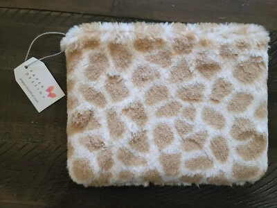 Paper Destiny 时尚吸引眼球拉链袋猎豹动物印花棕褐色/米色 — 第 1/2 张图片