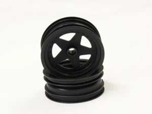 KYOSHO LEGENDARY TURBO SCORPION, 2 x RUEDAS DELANTERAS NEGRAS, LLANTAS (2 PIEZAS) SCH005BK B - Imagen 1 de 3