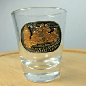 vintage Martha's Vineyard Massachusetts souvenir shotglass decor bar barware - Picture 1 of 7