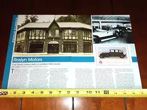 ROSLYN MOTORS LONG ISLAND N.Y. COACHBUILT 1920ER LINCOLN ORIGINAL 2019 ARTIKEL - Bild 1 von 2