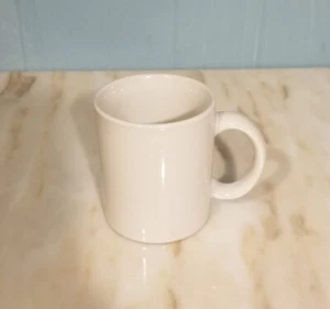 White Coffee Mug Cup 3.75" Tall Solid White - Picture 1 of 9