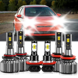 For Toyota Prius 2010-2015 LED Headlight Kit High Low Beam Fog Light Bulb White - Picture 1 of 11