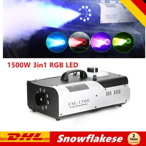 Máquina de niebla 1500W 2L cable radio control remoto máquina de humo DMX 512 Fogger DE - Imagen 1 de 12