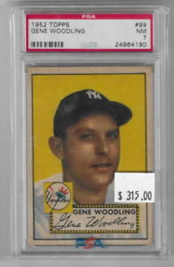 Gene Woodling 1952 Topps PSA 7 #99--Yankees