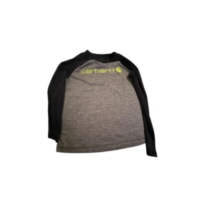 Camiseta Carhartt Niños Manga Larga Talla 6 Multicolor Raglán Rugby Diseño Ropa de Trabajo Foto 1 de 4