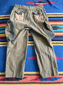 Vintage Polo Ralph Lauren Khaki Military Cargo Pants 32x30 Paratrooper Combat