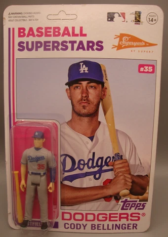 2017 SLU TOPPS SUPER 7 4" FIGURE CODY BELLINGER LOS ANGELES DODGERS Cover