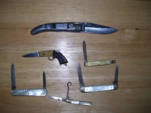 VINTAGE KNIFE LOT OF 6 USED - Picture 1 of 18