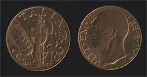 10 CENTESIMI 1941 IMPERO - VITTORIO EMANUELE III FDC/UNC FIOR DI CONIO - Picture 1 of 1