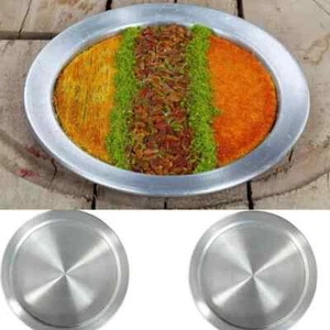 Kunefe Plates 11.75 " (30 cm) 6 PCS Aluminum Kunafa Plate Set Kunafa Kadayıf - Picture 1 of 4