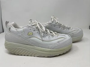 Skechers Shape-ups womens 11 white Leather Athletic Shoes - Picture 1 of 8