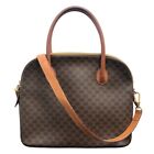 [Japan Used Bag] Celine Macadam Pattern 2Way Handbag Brown Pvc Women'S Shoulder