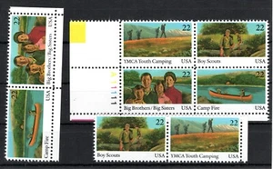 US Stamps - 1985 Block von 4 & 4 Singles Scott #s 2160 - 2163 & 2163a postfrisch (G510) - Bild 1 von 1