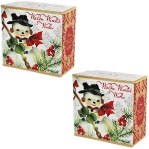 Michel Design Work Winter Wishes Snowman Shea Butter Little Soap 3.5 Oz Set of 2 - Picture 1 of 4