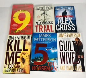 Lot of 6 James Patterson Novels Hardback Alex Cross Random Mix Lot - Picture 1 of 6